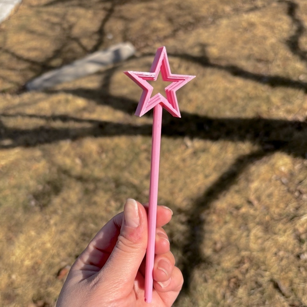 Kids’ Pink Star Wand - Picture 3 of 3